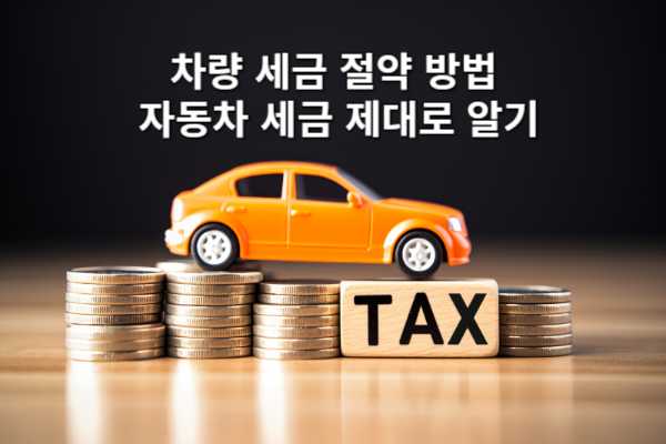 차량 세금 절약 방법, 자동차 세금 제대로 알기