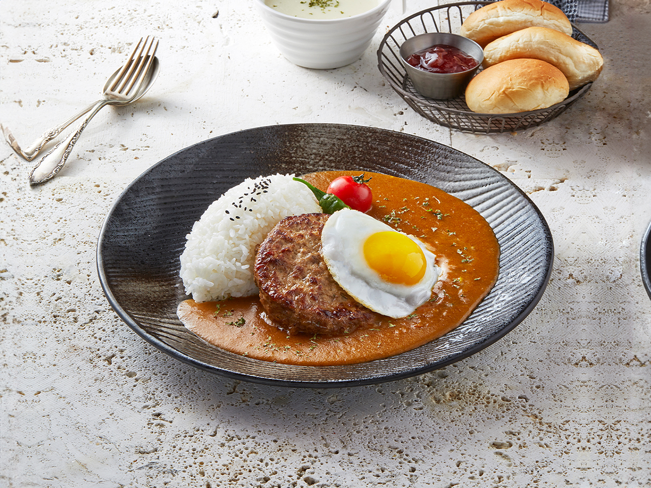 여의도 브라운돈까스 카레함박스테이크