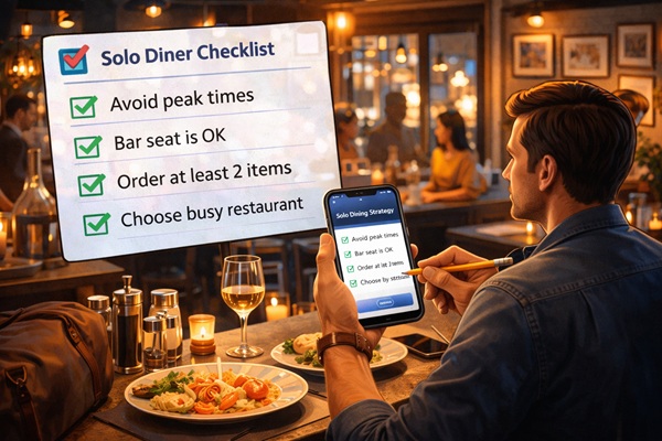 식당 혼자예약 체그 리스트