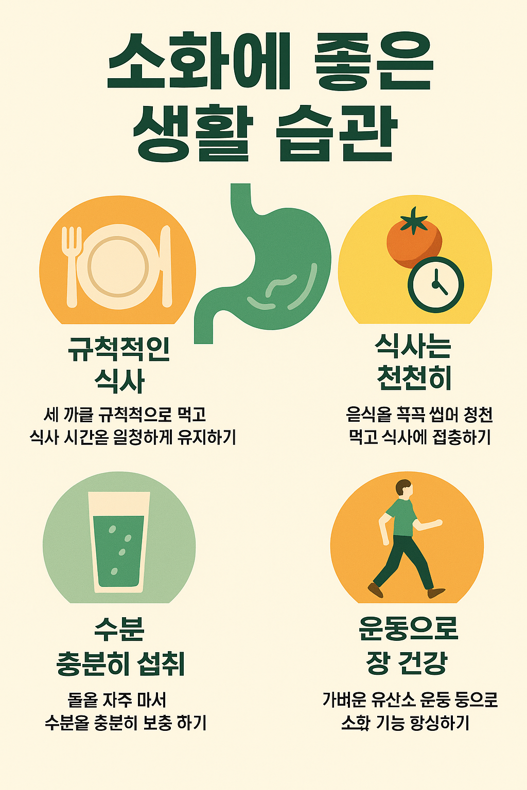 소화에 좋은 생활 습관