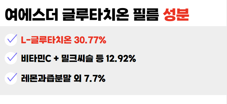 여에스더글루타치온성분