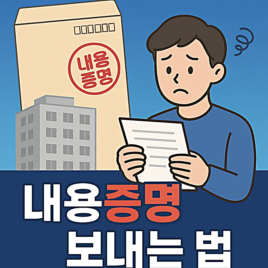 보증금 반환 내용증명 보내는 방법