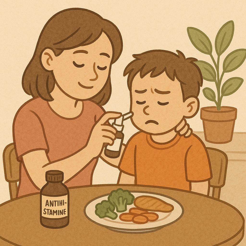 유아기 비염, 항히스타민제 투약에 관한 이미지