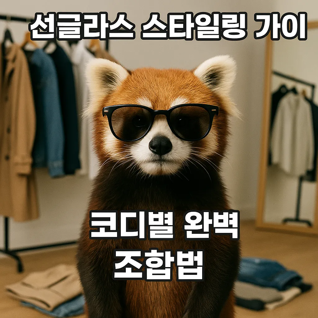 선글라스 스타일링 가이드 &ndash; 코디별 완벽 조합법