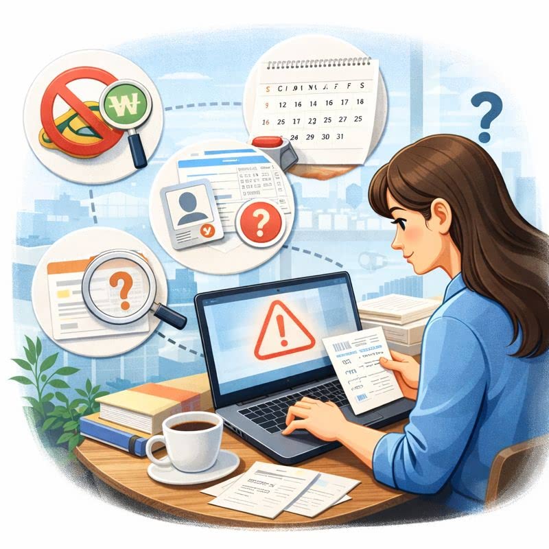 연말정산 환급금 조회가 안 될 때 확인할 점