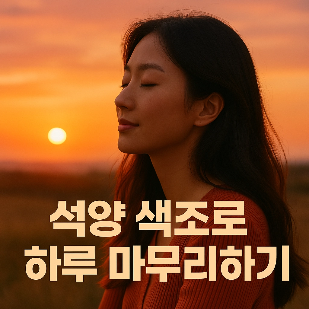 석양 색조로 하루 마무리하기