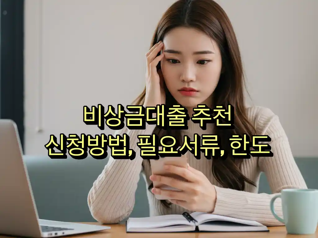 비상금대출 추천 - 신청방법, 필요서류, 한도 총정리