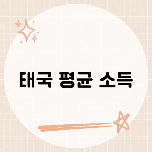 태국 평균 소득, 미소만큼 넉넉할까?
