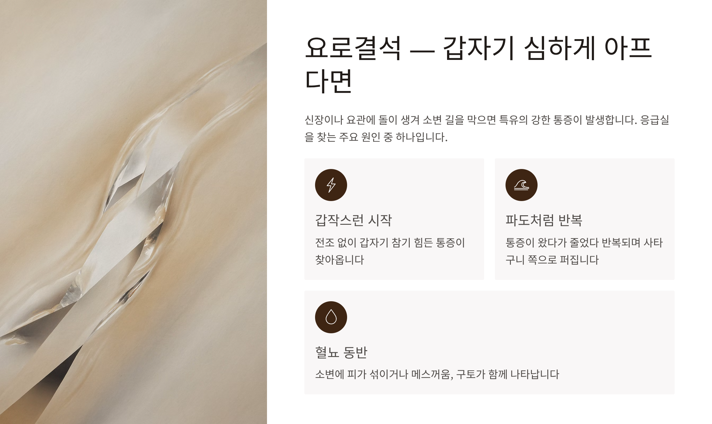 왼쪽 옆구리 통증 의심되는 병