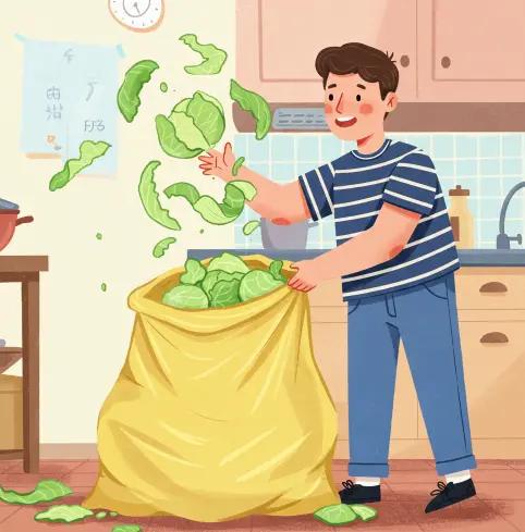 배추-껍데기-일반쓰레기