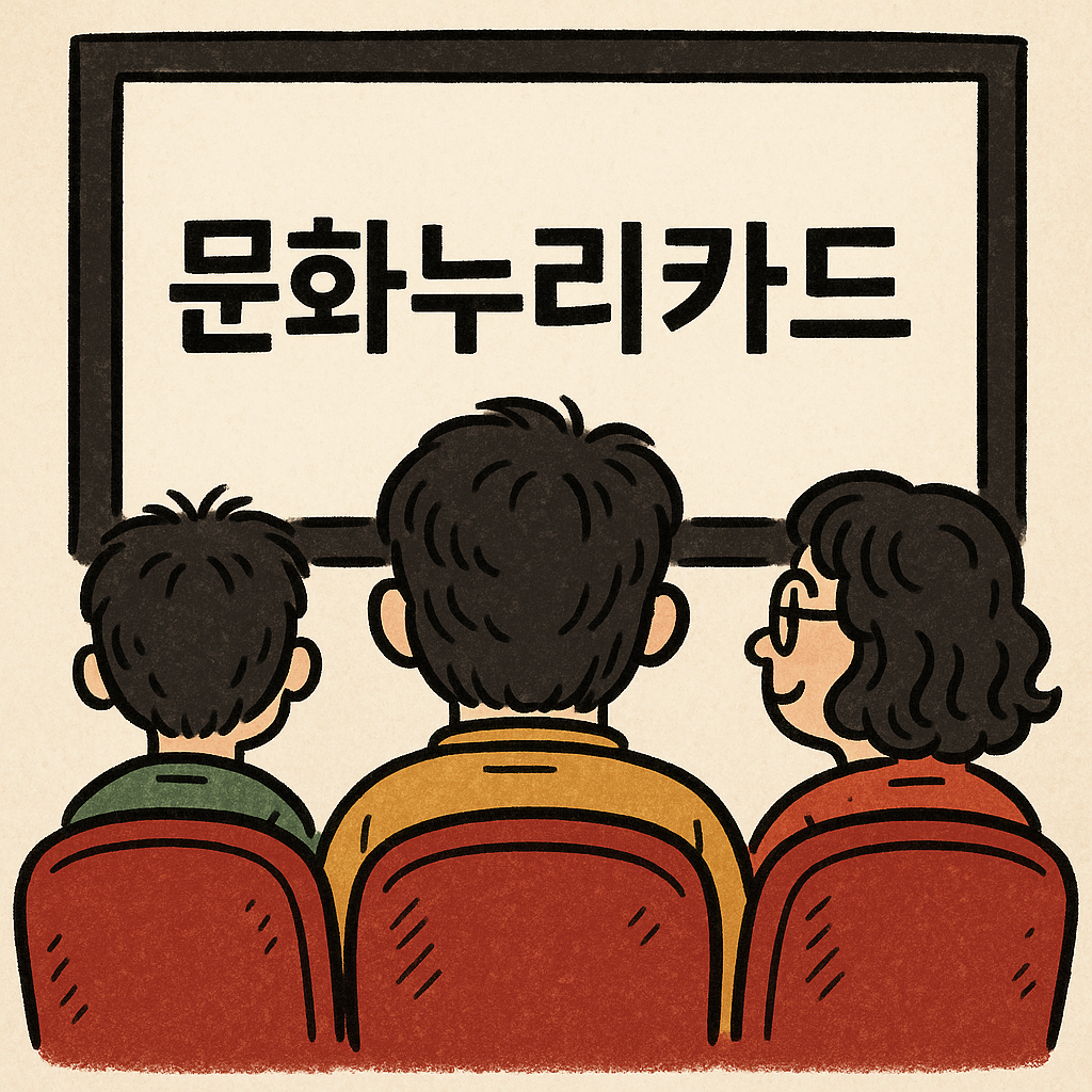 문화누리카드로 영화관람하는 사람들