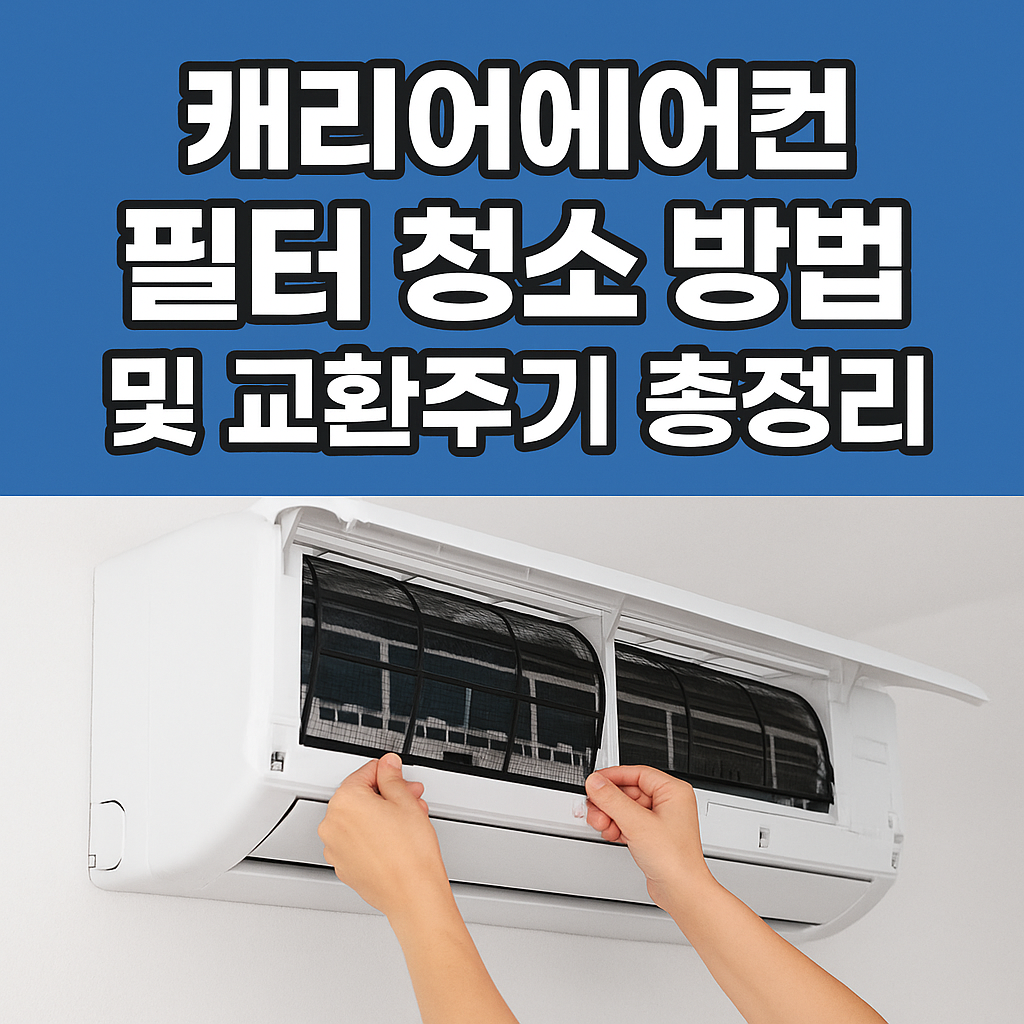 캐리에어컨 필터 청소 방법 및 교환주기 총정리