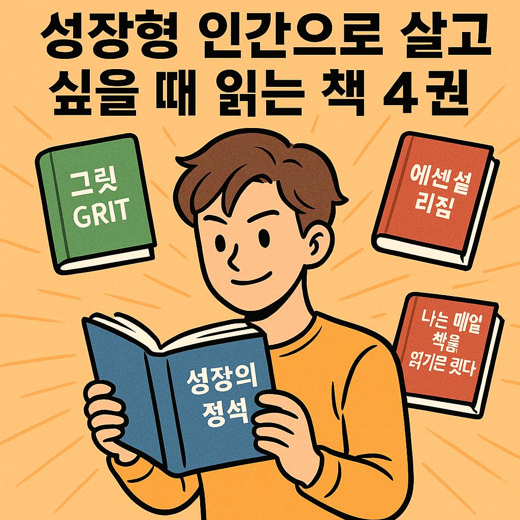 성장형 인간으로 살고 싶을 때 읽는 책 4권