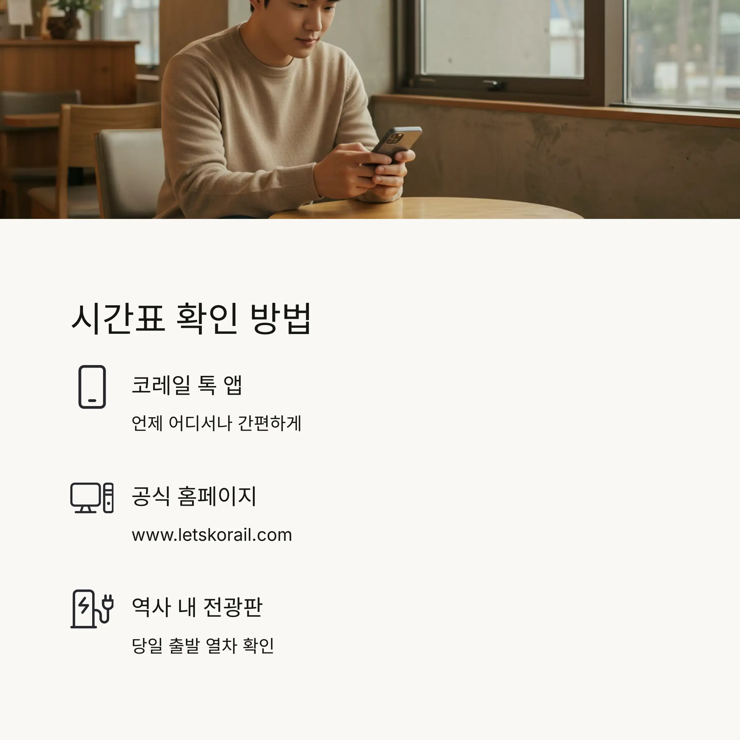 🎫 코레일 앱/웹사이트 예매 방법