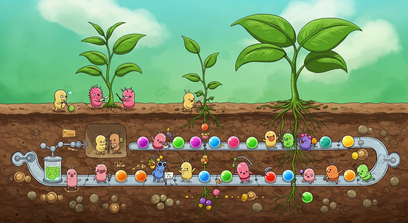 미생물이 일하게 하라 비료 없이 작물을 키우는 자연의 기술