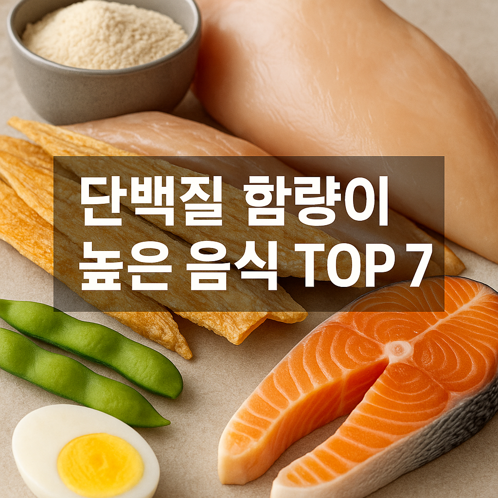 단백질 함량이 높은 TOP 7 - 사진