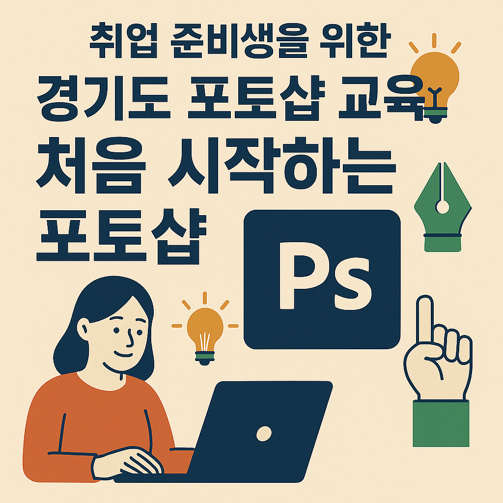 경기도 포토샵 교육 "처음시작하는 포토샵" 포스터사진