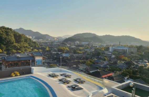 전주 수영장 라한호텔 한옥마을