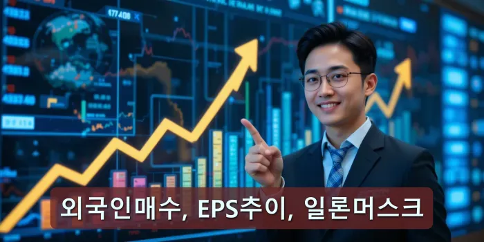 삼성전자 주가와 반도체 주가 상승 그래프를 가리키는 전문가