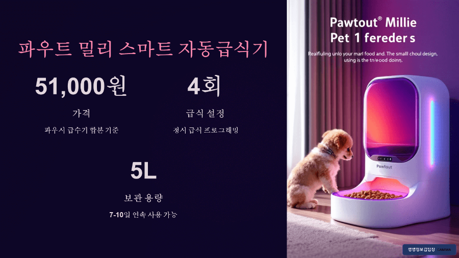 소형견 자동급식기 비교