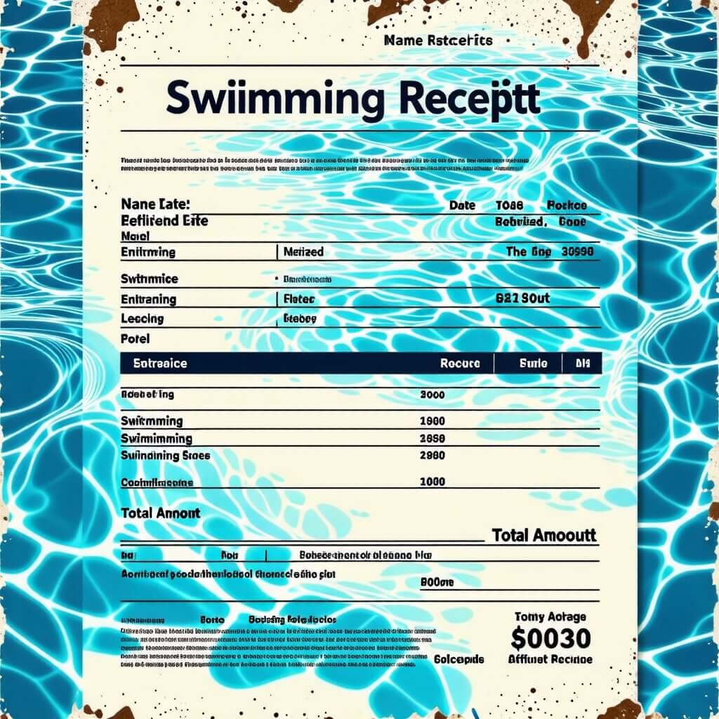 수영장-영수증