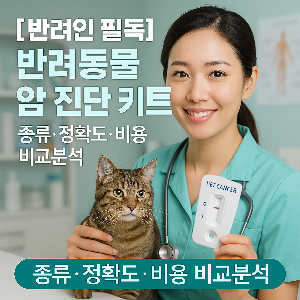 [반려인 필독] 반려동물 암 진단 키트 ｜ 종류·정확도·비용 비교분석