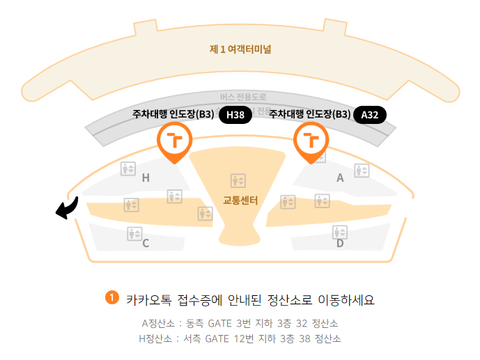 인천공항 제1여객터미널 공식 주차대행