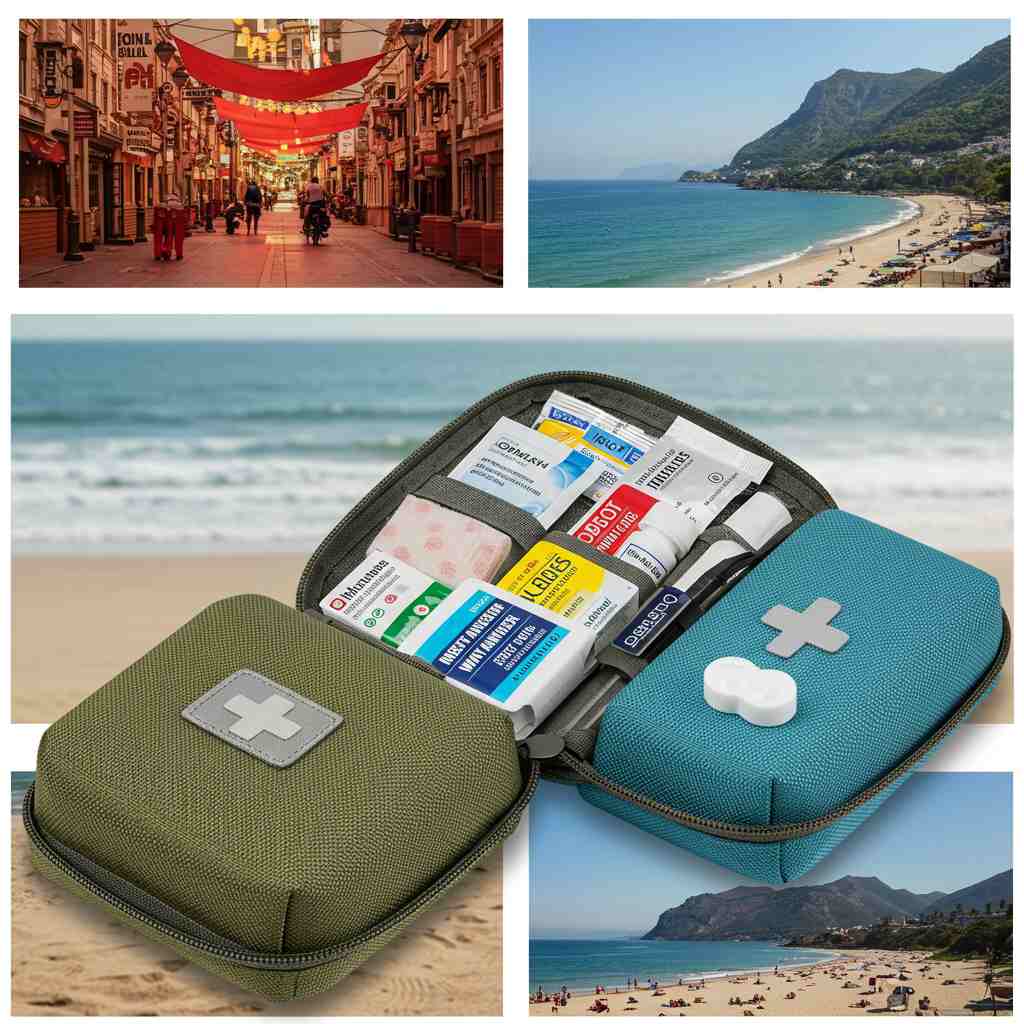 장시 간 비행 여행용 구급상자