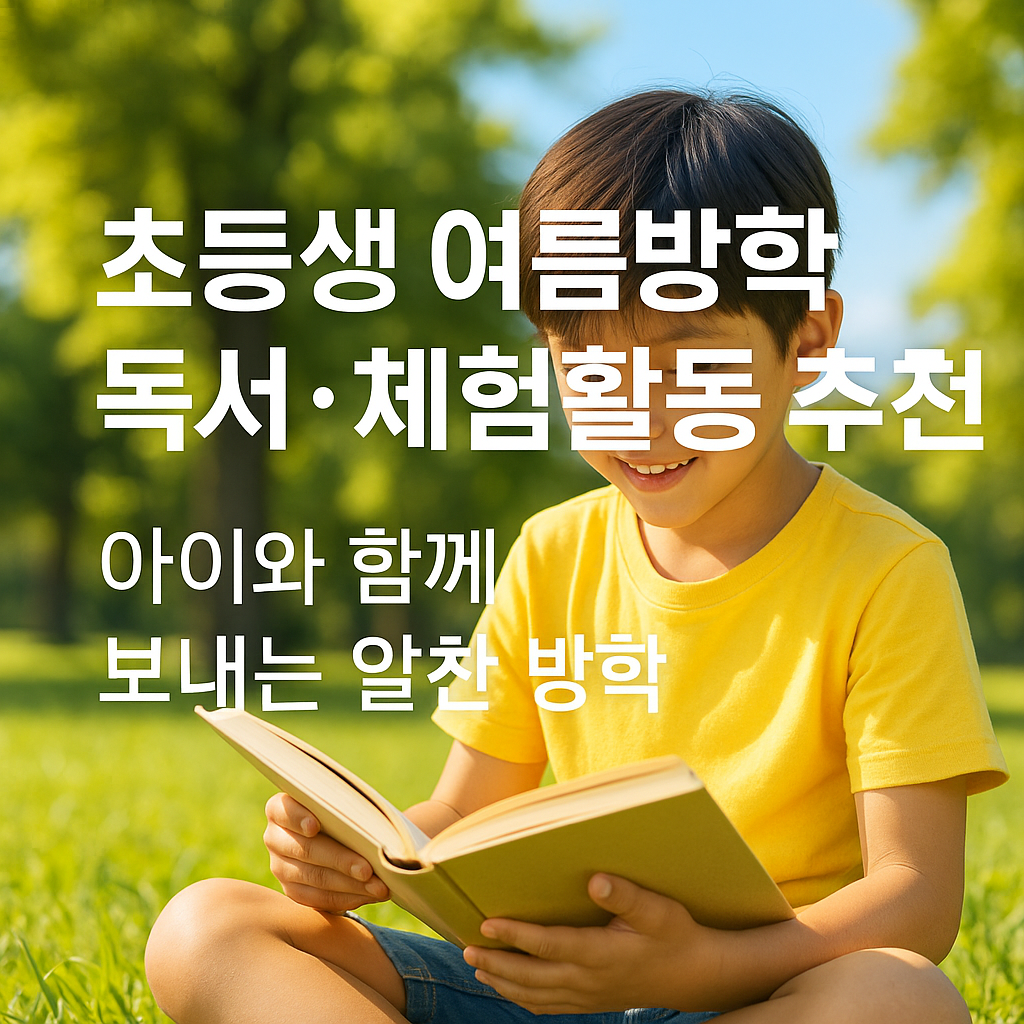 초등생 여름방학 독서·체험활동 추천