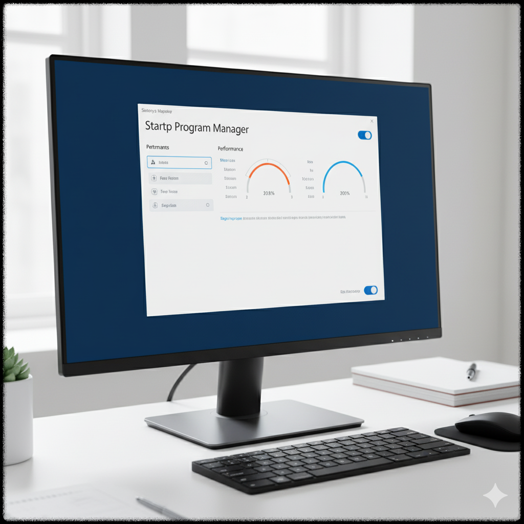 시작 프로그램 관리자 인터페이스 모습
