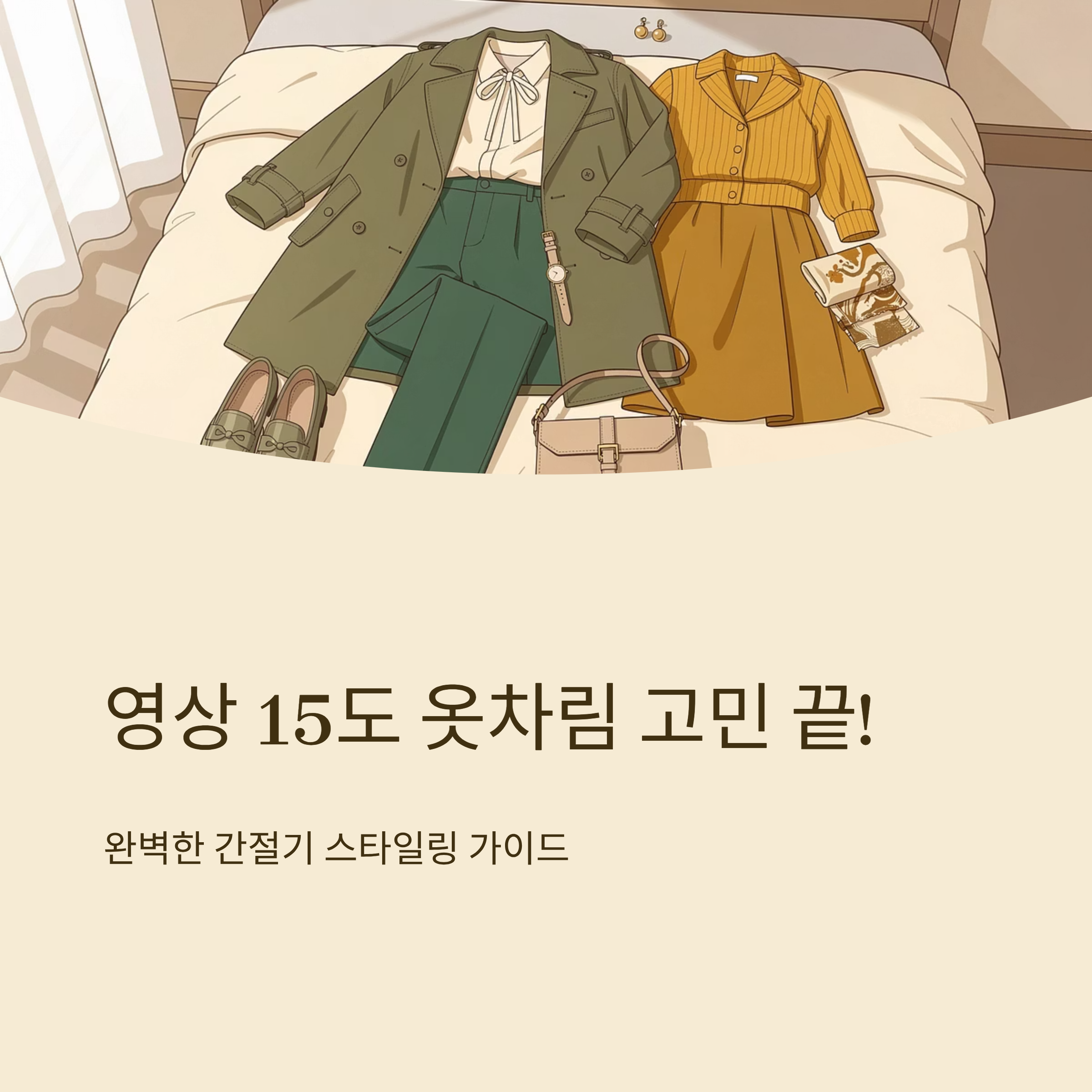 영상 15도 옷차림 고민 끝내는 가이드