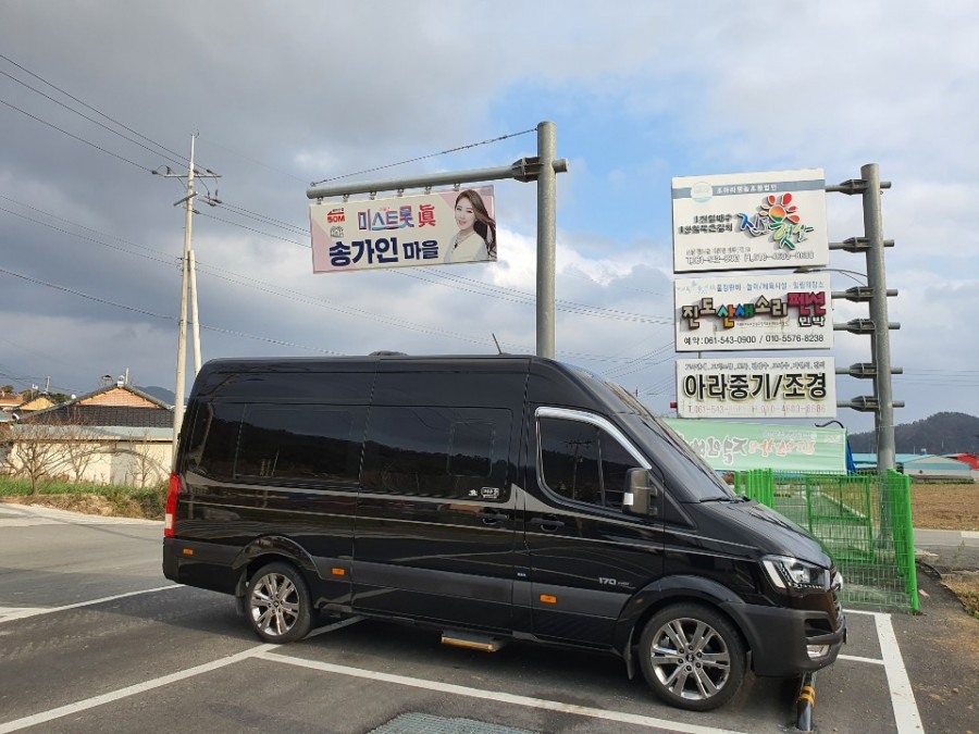 Hyundai Solati 15 seater private chauffeur van in Seoul