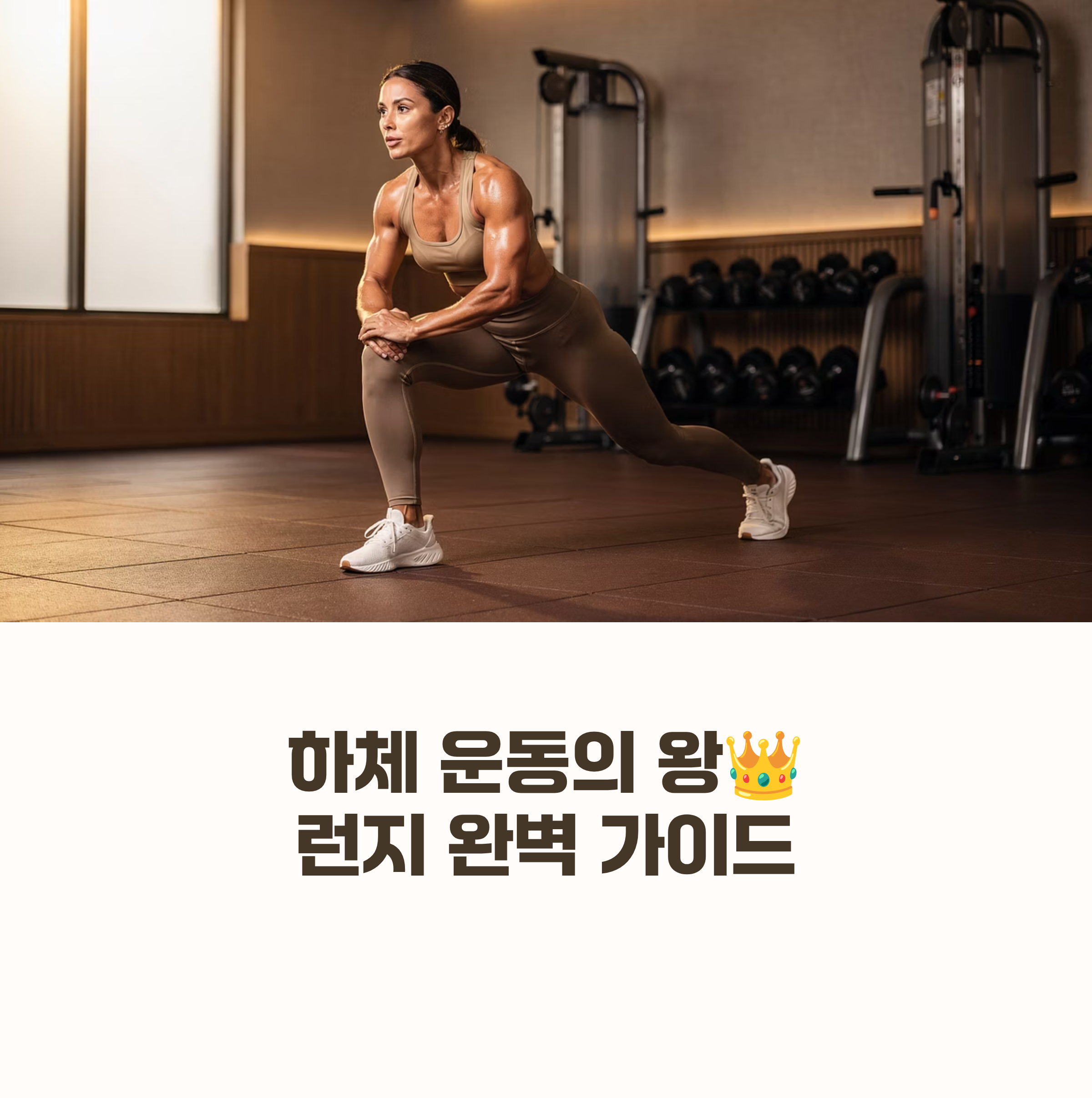 홈트레이닝 '런지'