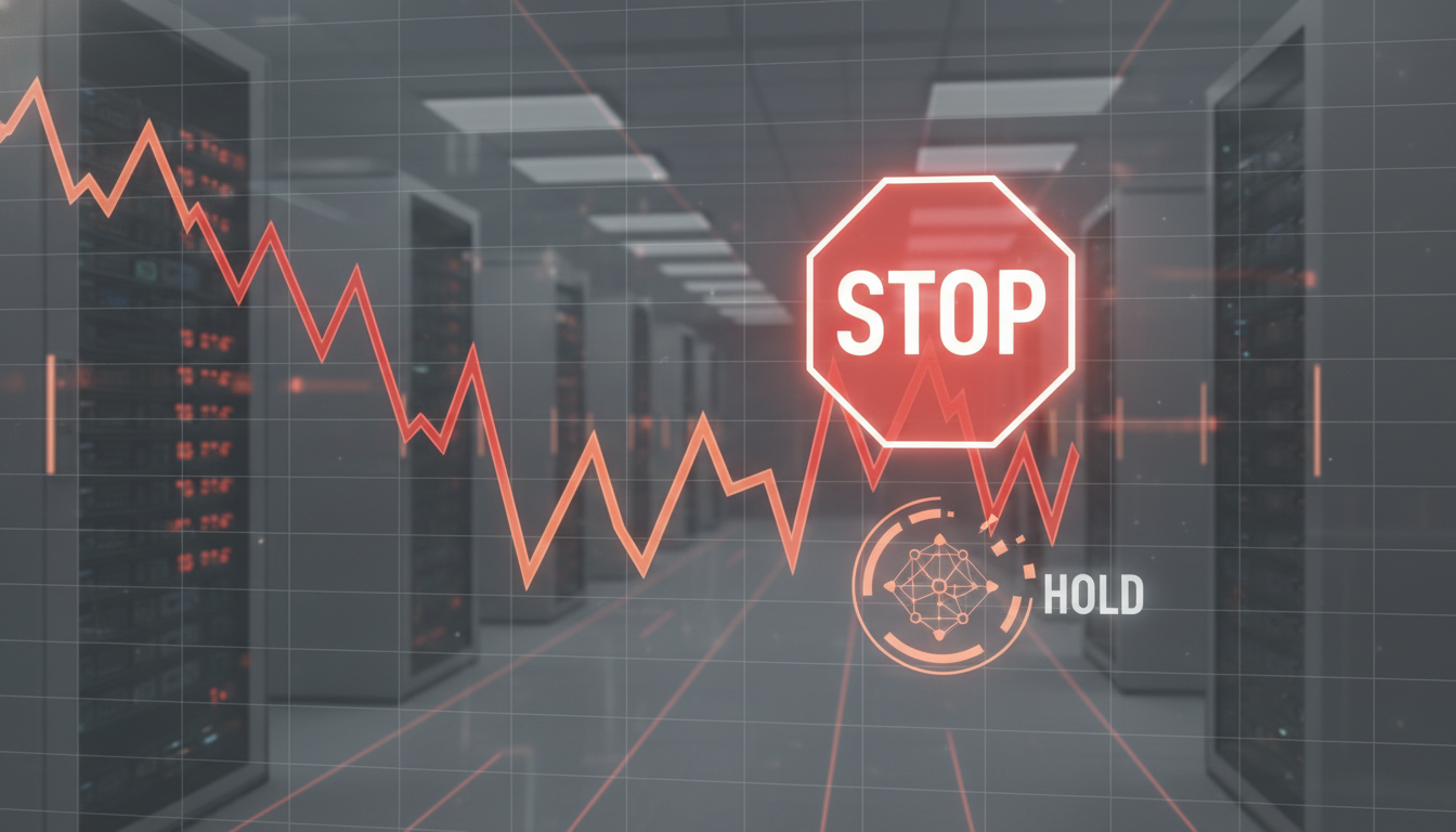 주식 시장의 급락을 멈추는 서킷브레이커 버튼과 사이드카 개념을 시각화한 이미지