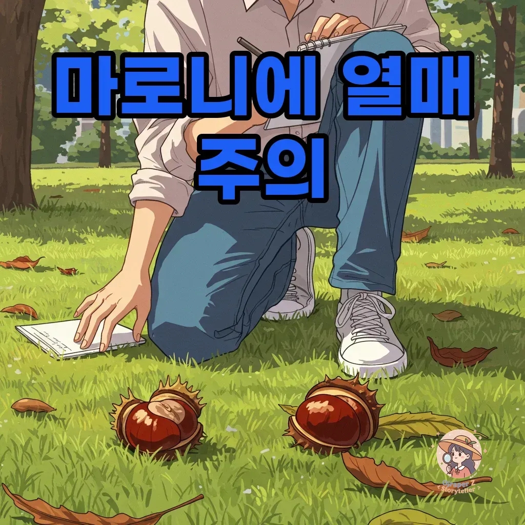 마로니에 열매 독성 대처법, 밤과 구별하는 법부터 안전 대처까지 인포그래픽