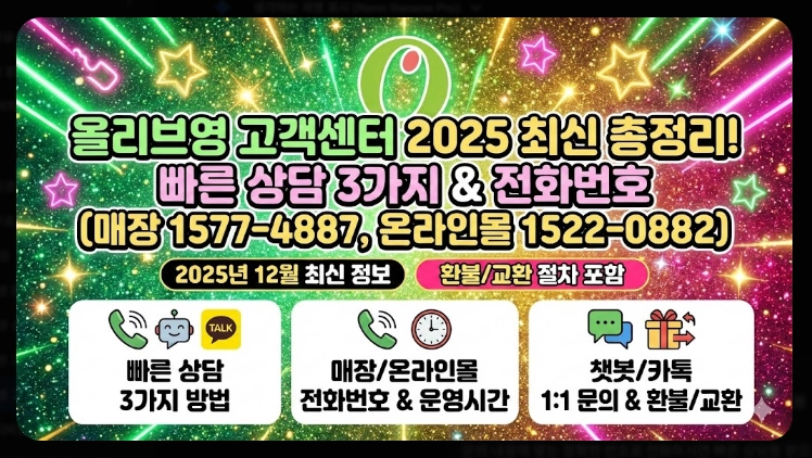 올리브영 고객센터 전화번호