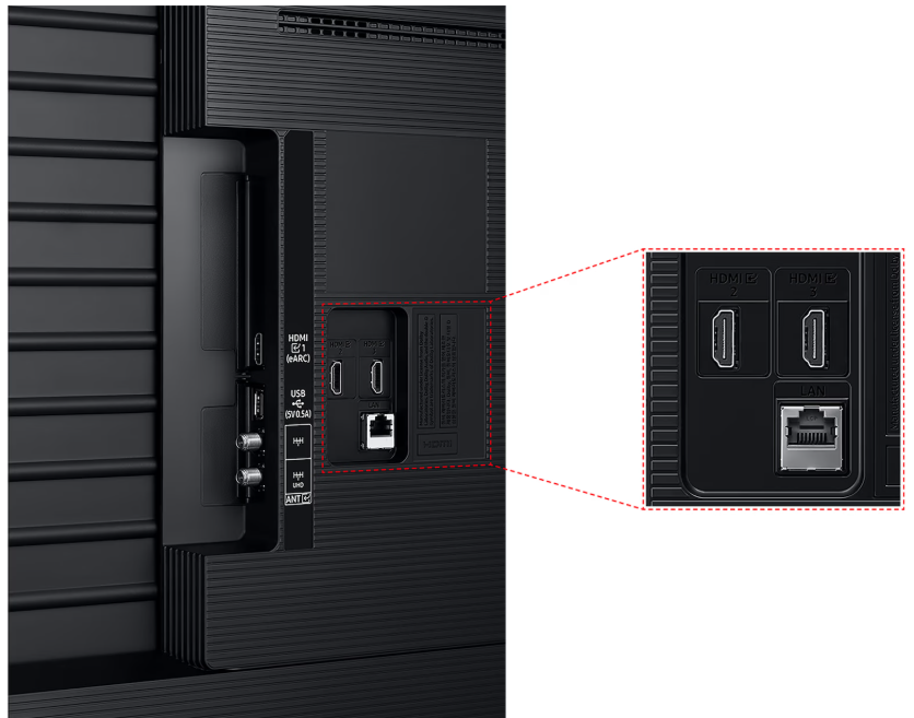 삼성 KU85MH75AFXKR TV 배면 사진