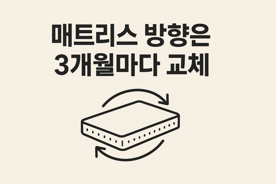 꿀잠을 위한 비밀 : 매트리스는 왜 3개월마다 돌려야 할까?