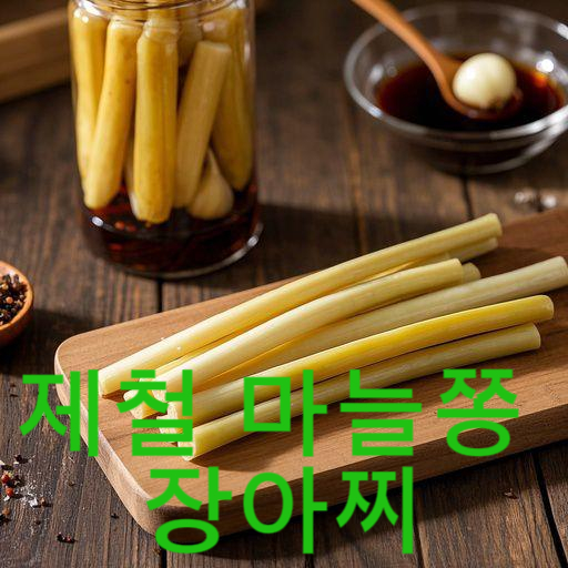 제철 마늘쫑 장아찌 황금 레시피