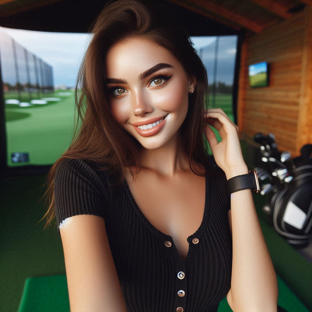 실내골프연습장 배경