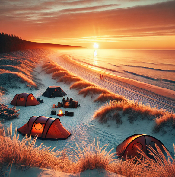 캠핑족 필수 해돋이 스팟 (해변캠핑, 겨울풍경, 일출뷰)