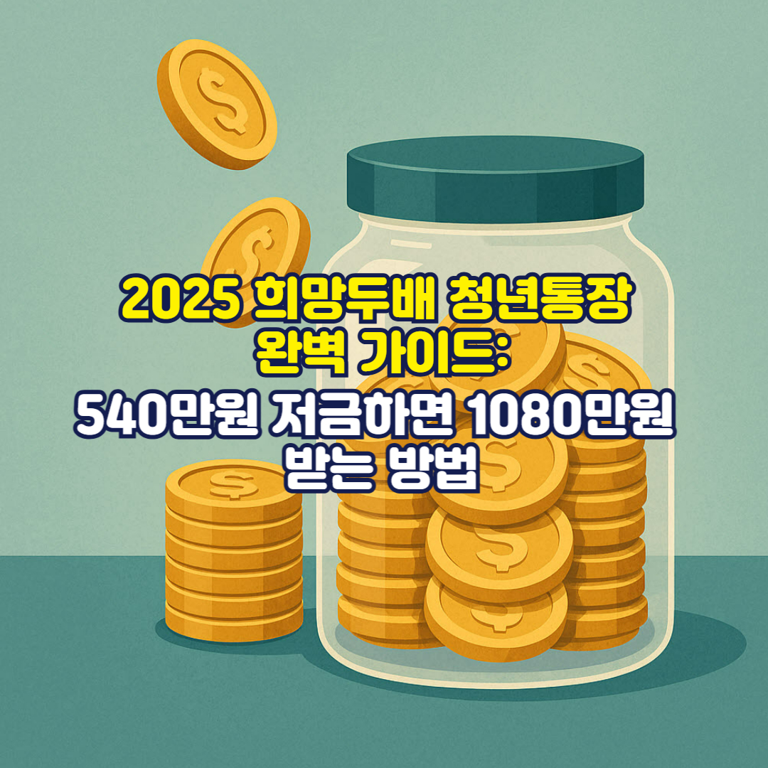 2025 희망두배 청년통장 완벽 가이드: 540만원 저금하면 1080만원 받는 방법