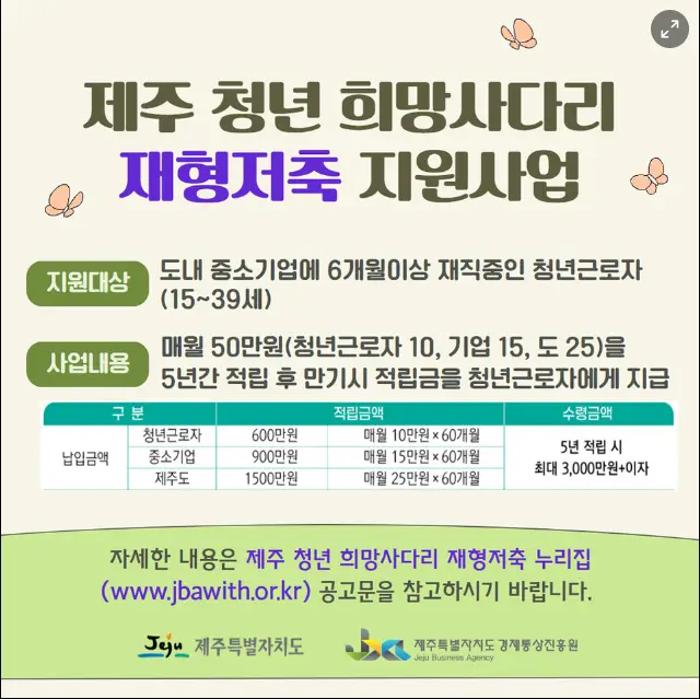 제주 청년 희망사다리 재형저축