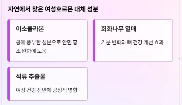 여성 호르몬 추출