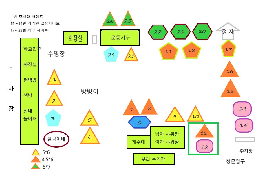 달콤이네캠핑장_배치도