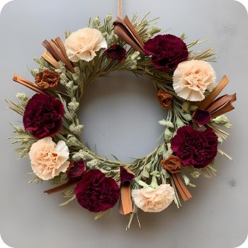 말린 카네이션 리스 만드는 법