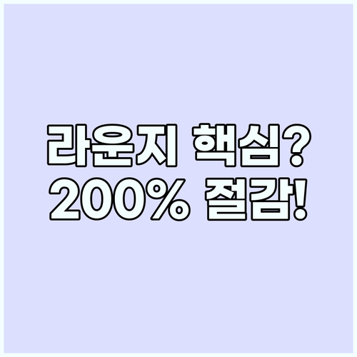 당신만 몰랐던 공항 라운지 200% ..