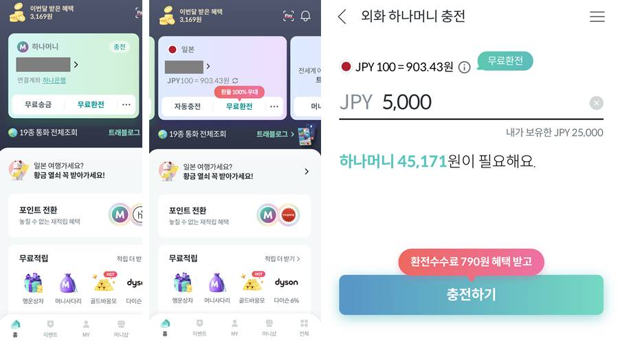 트래블로그 환전예시