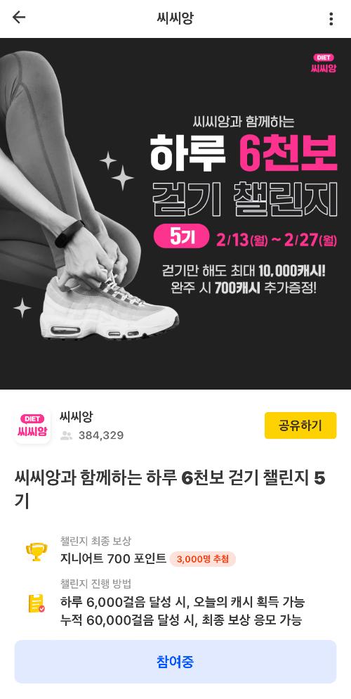 걷기 챌린지