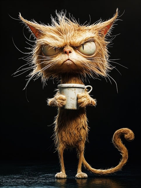 화가 난 고양이